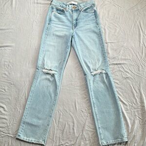 AYR “The Sugar” light wash distressed jeans